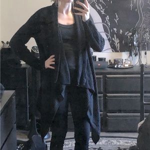 Joe Fresh black knit open cardigan